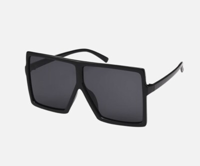 Womens Huge Black Square Sunglasses