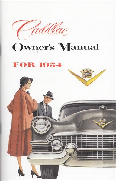 1954 Cadillac Bedienungsanleitung Handbuch Besitzer-/Fahrer-Handbuch Buch Neu-image