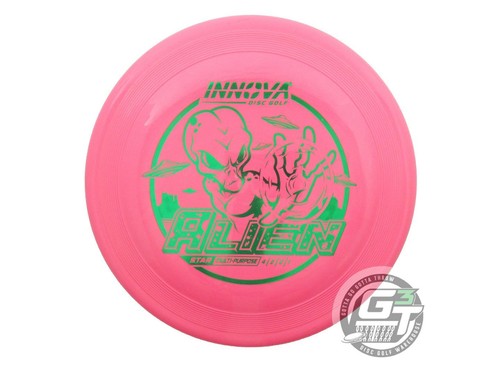 USED Innova Star Alien 175g Pink Green Foil Putter Golf Disc