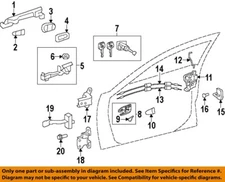 TOYOTA OEM 12-17 Camry Front Door Lock Hardware-Handle Base 6920206120