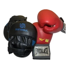 Boxing/Sanabul  Glove Combo- Everlast EverFresh 14oz Boxing  Sanabul Sparirng