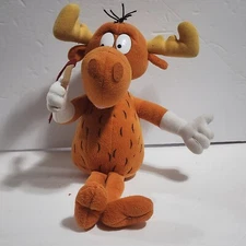 Stuffins Rocky & Bullwinkle J. Moose Wossamotta U 15" Large 1999 Vintage
