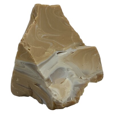 Carmel Cholocate Cream Art Glass Cullet Slag Glass #4L139