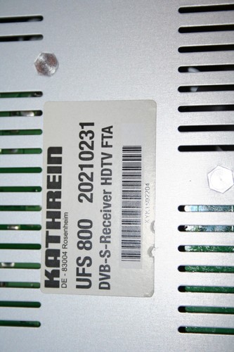 KATHREIN Sat Receiver - UFS 800 20210231 DVB-S-Receiver HDTV FDA - Bild 3 von 7
