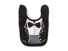 Sara Kety - Infant Boys' Black Tie Bib