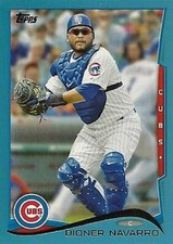 2014 Topps Wal-Mart Blue Border #211 Dioner Navarro Chicago Cubs