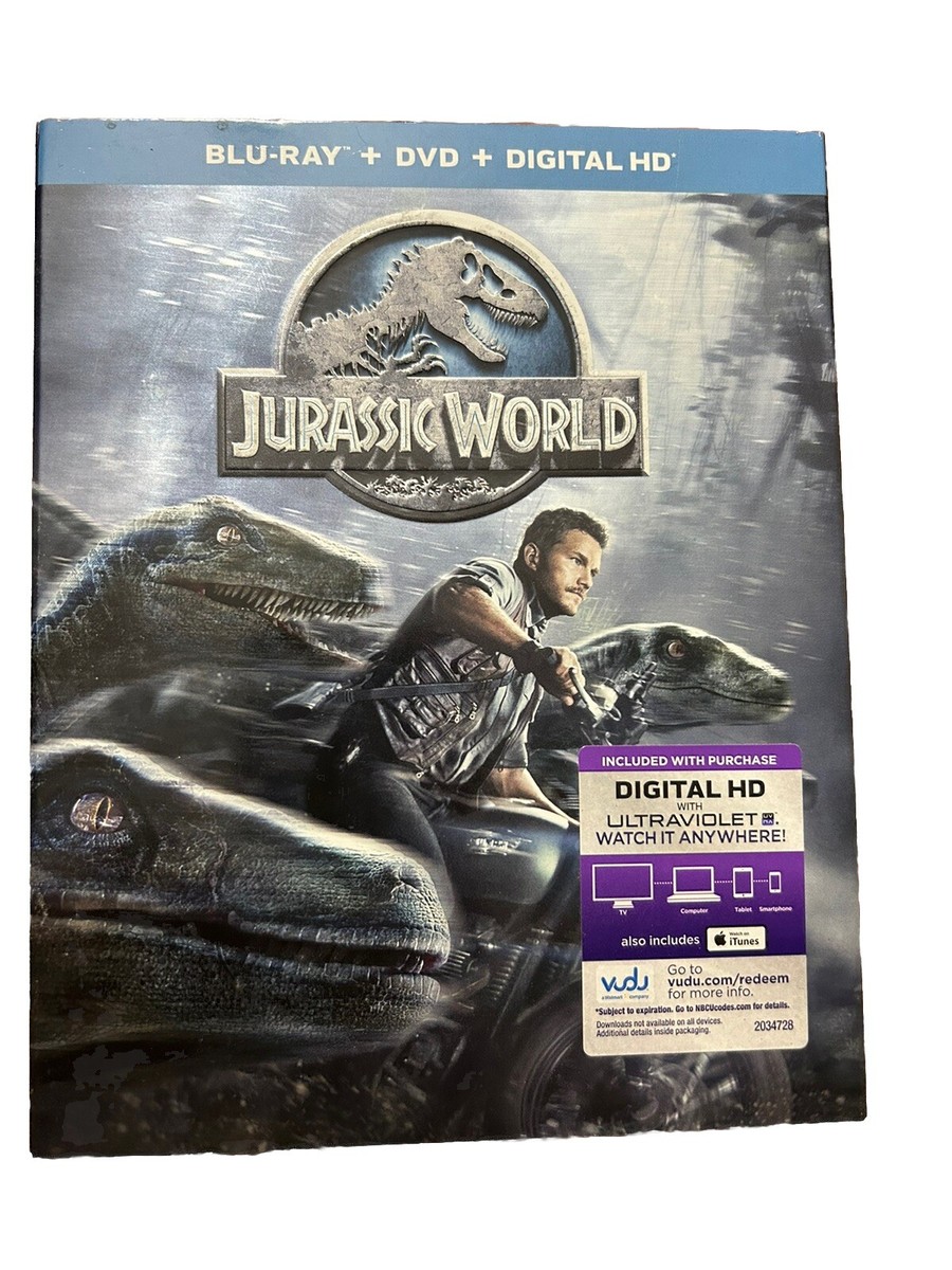 Jurassic World , Pre-Owned Blu-ray +DVD ( With Slipcover