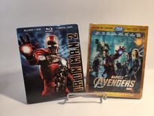 The Avengers (Blu-Ray/DVD, 2012, 4-Disc Set) + Iron Man 2