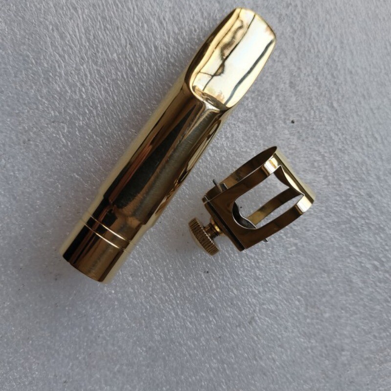 NEW Copper Tenor Saxophone Mouthpiece Wide Buffer Sound # 5-8 w/Ligature NICE