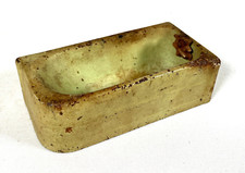 Arcade Cast Iron Dollhouse Furniture Bathtub Green Bathroom w/ sticker