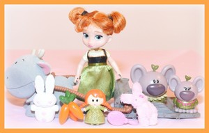 anna mini animator doll playset