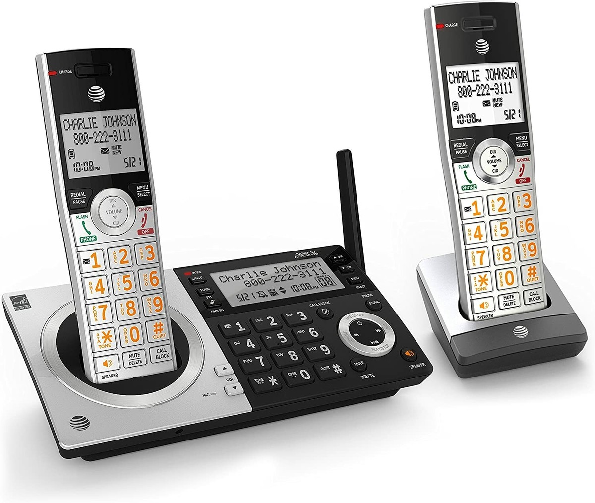 AT&T BL102-4 DECT 6.0 Phone System AT&T BL102-4 DECT 6.0 Cordless Phone - 4 Handsets With Answering Machine & Call Blocker Cordless Phone System - Foto 6
