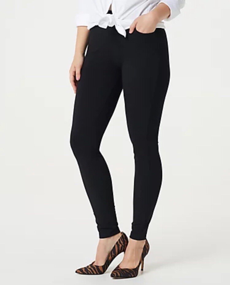 Susan‼️ Susan Graver Weekend Regular Premium Stretch Ankle Leggings Black