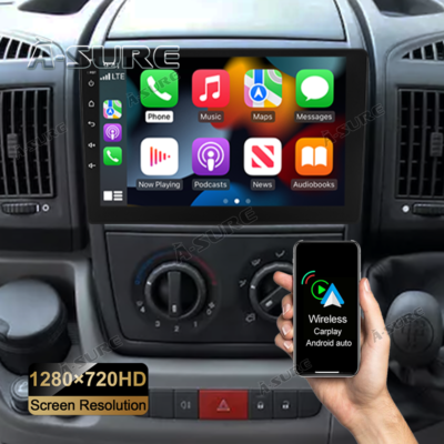 GPS Voiture 13,1" Avec CarPlay Pour Fiat Ducato, Peugeot Boxer, Citroën Jumper – Neuf