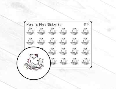 2710~~Planning Bear Planner Stickers.