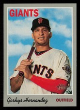 2019 Topps Heritage Gorkys Hernandez #58 San Francisco Giants Baseball Card