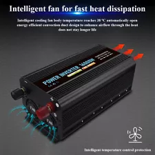 16000W Car Power Inverter 12V DC to 110V AC Pure Sine Wave Converter Transformer