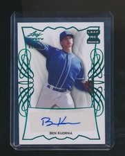 BEN KUDRNA 2021 LEAF TRINITY GREEN RC AUTO 62/75
