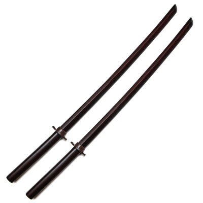 E-BOGU Pair of Handcrafted Red Oak Bokken (39'') | Wooden Practice Swords