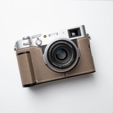 Genuine Real Leather Camera Bag Case Protect Cover Grip for Fuji X-100V X100V