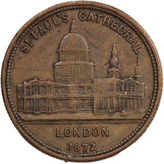1872 ST. PAUL'S CATHEDRAL TOKEN