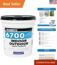1 Gallon Latex Carpet Adhesive - Solvent-Free, Waterproof for Safe Installations