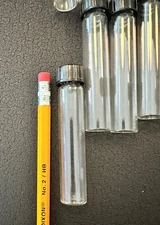 12 Screw Cap  Vials, 3 Dram With Caps Glass bottles Free Shipping