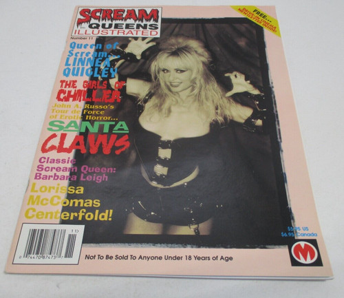 1996 SCREAM QUEENS Illustrated Magazine # 11 LINNEA QUIGLEY Santa Claws CM2328