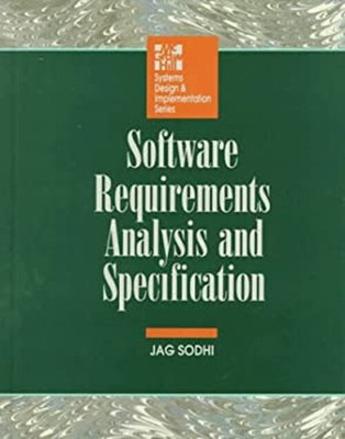 Software Requirements Analysis and Specification Hardcover Jag So