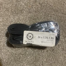 SUNLITE MOUNTAIN BIKE BICYCLE INNER TUBE #63994, 26" X 1.75 - 1.95 48mm Schrader