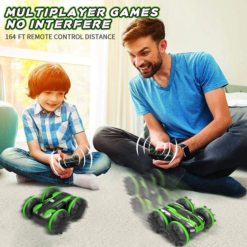 Car Toys for 6-10 Year Old Boys Amphibious Remote Control Car, Stunt Mini Truck  - Image 4 of 4