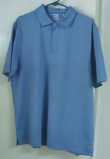 NWOT Large Cutter & Buck CB Drytec View Point Print Stripe Polo #MCK00524 Water