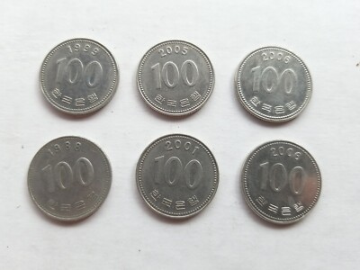 South Korean Coins 韓国之古銭 6枚セット KOREAN OLD COINS 常平通宝