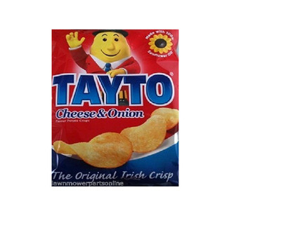 Tayto Cheese and Onion Chips aus Irland 25 x 25g Packungen