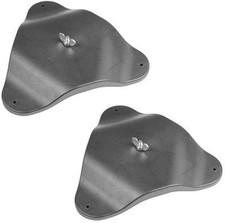 2x Bodenplatte f&uuml;r Scheinwerfer-Spots St&auml;nder Boden-Platte Standfu&szlig; Bodenst&auml;nder