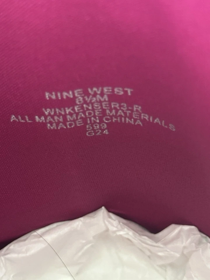 Bota Western Nine West para mujer KEEKS, magenta talla 8,5 Foto 4 de 4