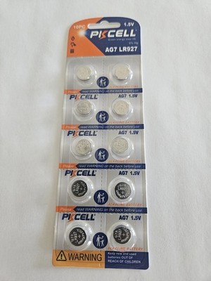 Fast Ship - 10 Pk CELL- Watch Batteries-AG7-LR927 EX- Date-2027