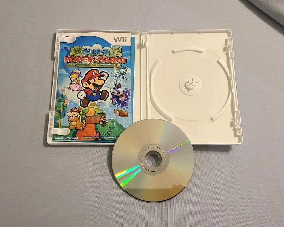 Super Paper Mario (Nintendo Wii, 2007) CIB/ TESTED AND WORKS - Image 4 of 4