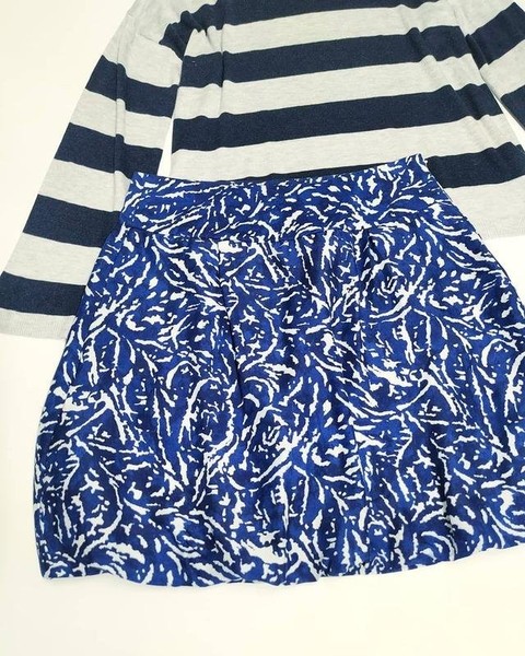 Women Banana Republic Skirt White Silk 38
