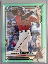2021 Bowman Chrome - Prospects Kristian Robinson #BCP-158 Aqua Refractor /125 RC
