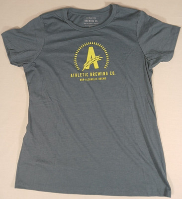 Athletic Brewing Company Non Alcoholic Beer Brewing T-Shirt Blue Size XXL