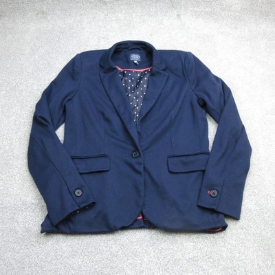 Joules Blazer Damen 12 UK Navy Mollie Jacke Einknopf Smart Gefüttert Büro