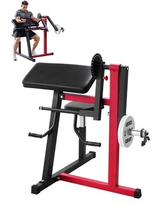 VEVOR 2 in 1 Preacher Curl Bench Bicep Curls Triceps Extension Machine Home Gym