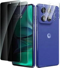 2+2 Pack for Motorola Moto G Stylus 5G 2025 Privacy Screen Black 2+2pcs 