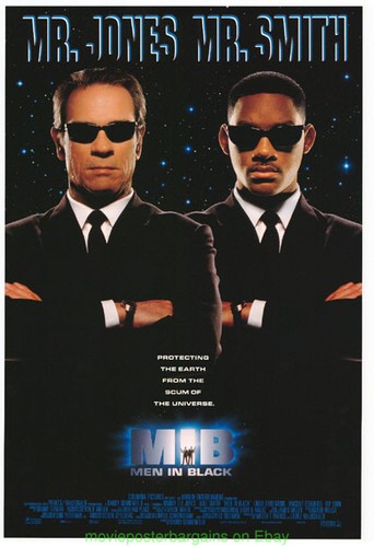 MEN IN BLACK MOVIE POSTER Original 27x40 DS 2nd Adv.& THE MATRIX Video One Sheet