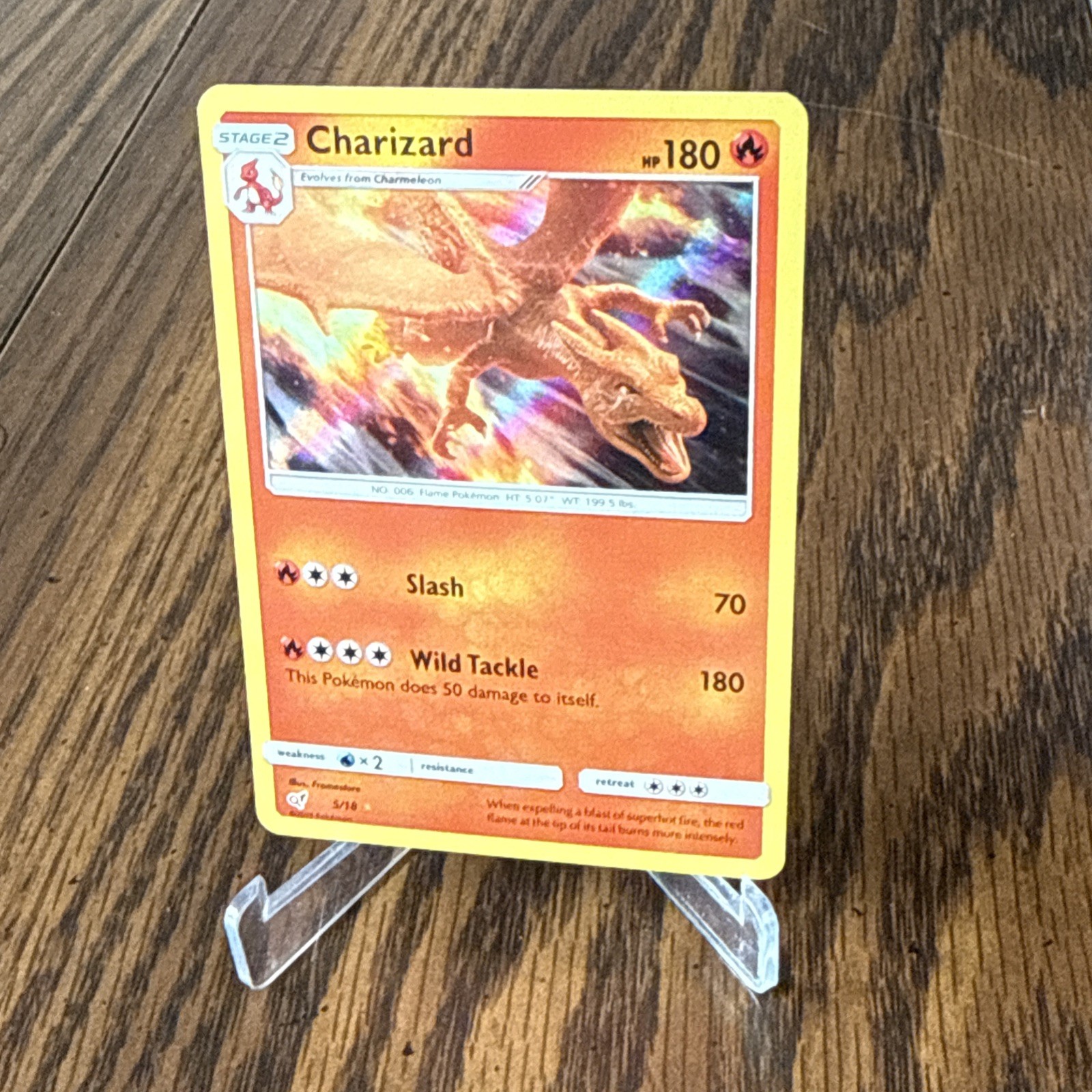 Pokemon Charizard Holo Rare Card 5/18 Detective Pikachu Series NM/MT!