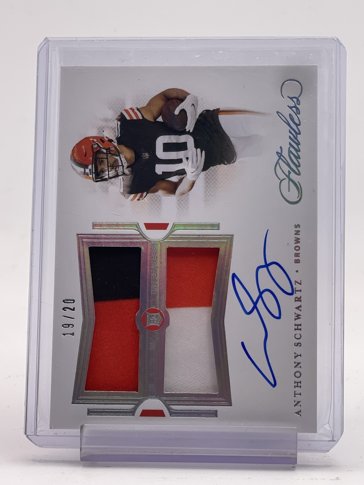 Anthony Schwartz Panini Flawless Rookie Dual Patch Autograph #RDPAASC Silver