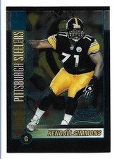Kendall Simmons 2002 Bowman Chrome Rookie #189 - Pittsburgh Steelers RC
