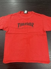 Thrasher T Shirt Kids Boys Small 8-10 Red Skateboarding Graphic Tee