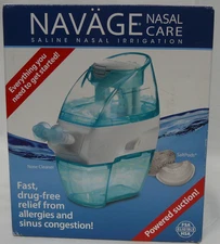 New Navage Saline Nasal Irrigation Powered Suction Relief from Sinus Congestion!